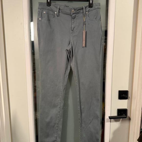 Level 99 Lily Skinny Straight Jeans Blue Gray Size 32 NWT Mid Rise Stretch Denim - Picture 2 of 10